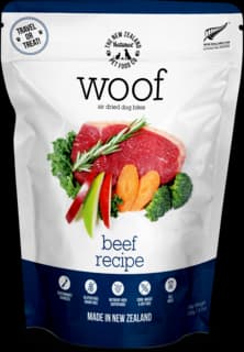 The NZ Natural Pet Food Co Woof Beef Air Dried Dog Food - 100g