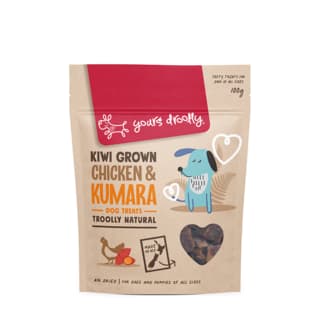 Yours Droolly Kiwi Grown Chicken & Kumara Dog Treats - 100g