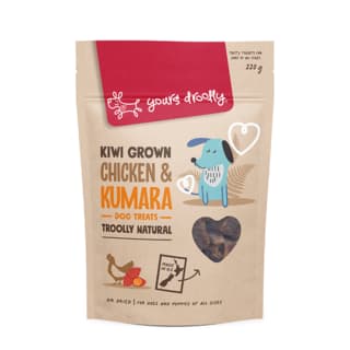 Yours Droolly Kiwi Grown Chicken & Kumara Dog Treats - 220g