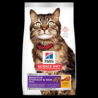 Hill's Science Diet Adult Sensitive Stomach & Skin Dry Cat Food - 7.03kg