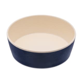 Beco Eco-Friendly Printed Cat and Dog Bowl - Midnight Blue, Large