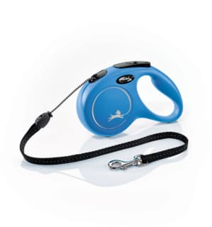 Flexi New Classic Cord Retractable Dog Lead - Blue, Medium