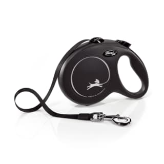Flexi New Classic Tape Retractable Dog Lead - Black, Large