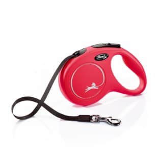 Flexi New Classic Tape Retractable Dog Lead - Red, Medium