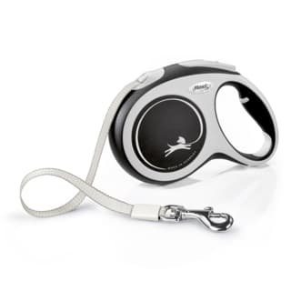 Flexi New Comfort Tape Retractable Dog Lead - Black, Large