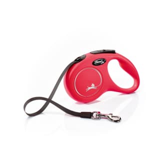 Flexi New Classic Tape Retractable Dog Lead - Red, Small