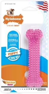 Nylabone Puppy Chew Bone Chew Toy - Pink