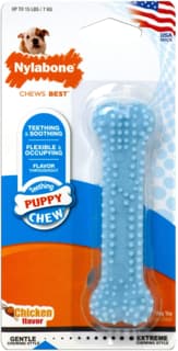 Nylabone Puppy Chew Bone Chew Toy - Blue