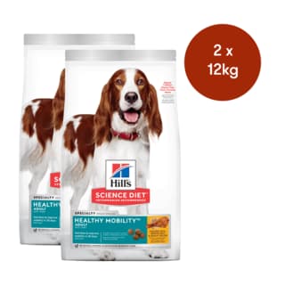 Hill's Science Diet Adult Healthy Mobility Dry Dog Food - 24kg (2 x 12kg Bags)