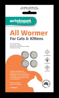 Aristopet All Wormer Tablets for Cats - 5kg - 4 Pack