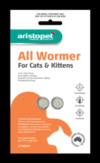 Aristopet All Wormer Tablets for Cats - 5 kg - 2 Pack