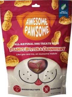 Awesome Pawsome Peanut Butter & Cranberry Dog Treats - 85g