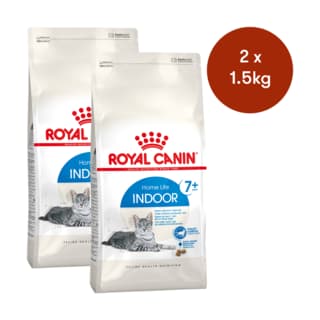 Royal Canin Indoor 7+ Senior Dry Cat Food - 3kg (2 x 1.5kg Bags)