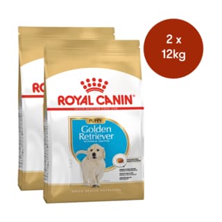 Royal Canin Golden Retriever Puppy Dry Dog Food - 24kg (2 x 12kg Bags)