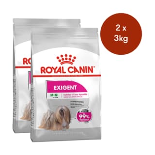 Royal Canin Mini Exigent Adult Dry Dog Food - 6kg (2 x 3kg Bags)