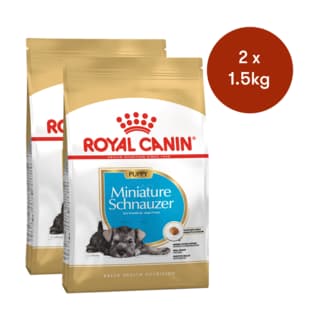 Royal Canin Miniature Schnauzer Puppy Dry Food - 3kg (2 x 1.5kg Bags)