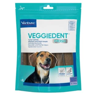 Virbac Veggiedent Dog Treats - Medium - 15 Pack