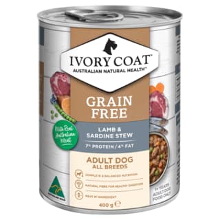Ivory Coat Lamb & Sardine Stew Adult Wet Dog Food - 400g