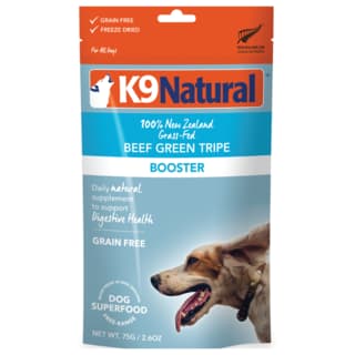 K9 Natural Beef Green Tripe Freeze Dried Dog Food Booster - 75g