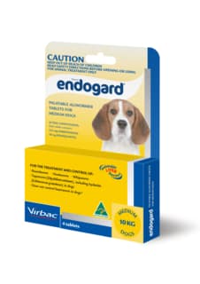 Endogard Cat & Dog Allwormer Tablets - 10kg - 4 Pack Medium Dog