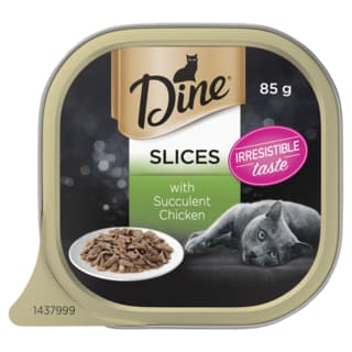 Dine Slices In Gravy With Succulent Chicken Wet Cat Food - 85g