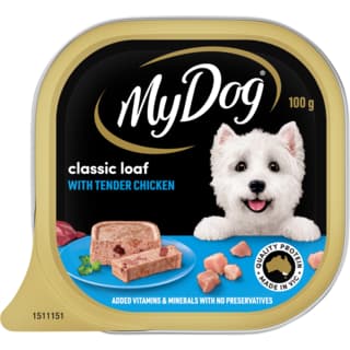 My Dog Adult Chicken Supreme Meaty Loaf Tinned Wet Dog Food - 100g