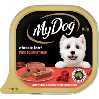 My Dog Adult Gourmet Beef Meaty Loaf Tinned Wet Dog Food - 100g