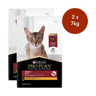 Pro Plan Adult Chicken Dry Cat Food - 14kg (2 x 7kg Bags)