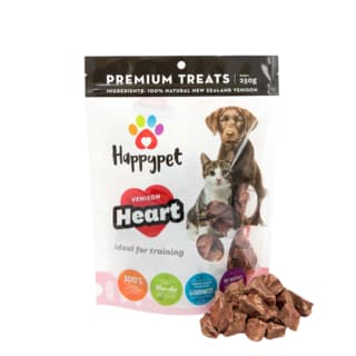 HappyPet Venison Heart Pet Treats - 250g