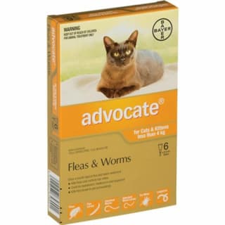 Advocate Spot-On Flea & Worm Treatment for Cats - 6 Pack, 0-4kg