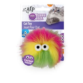 All For Paws Furry Ball Cat Toy - Pink