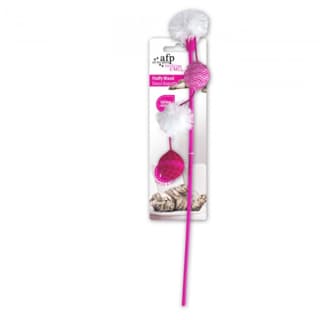 All For Paws Modern Cat Fluffy Wand Cat Toy - Assorted Colours