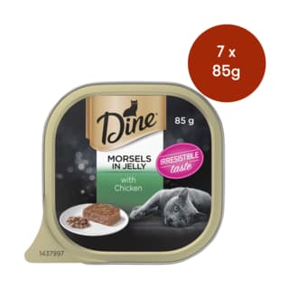 Dine Morsels In Jelly With Chicken Wet Cat Food - 85g x 7