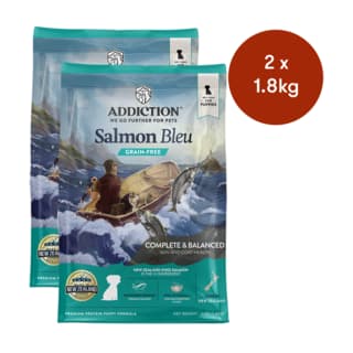 Addiction Grain-Free Salmon Bleu Dry Puppy Food - 3.6kg (2 x 1.8kg Bags)