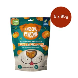Awesome Pawsome Super Pumpkin Recipe Dog Treats - 425g (5 x 85g Bags)
