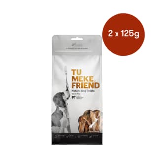 Tu Meke Friend Veal Ribs Dog Treats - 250g (2 x 125g Bags)