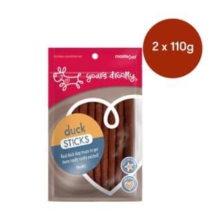 Yours Droolly Duck Sticks Dog Treats - 220g (2 x 110g Bags)