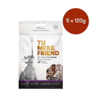 Tu Meke Friend Gourmet Venison Cat Treats - 600g (5 x 120g Bags)