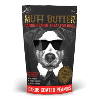 Mutt Butter Carob Coated Peanuts Dog Treats - 150g