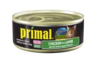 Primal Chicken & Lamb Wet Kitten & Cat Food - 100g