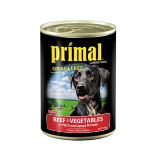 Primal Beef & Vegetables Wet Dog Food - 390g