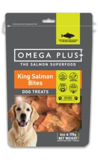 Omega Plus King Salmon Bites Dog Treats - 170g