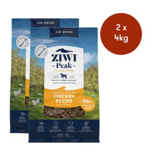 ZIWI Chicken Air Dried Dog Food - 8kg (2 x 4kg Bags)