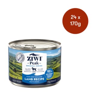 ZIWI Lamb Wet Dog Food - 170g x 24