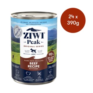 ZIWI Beef Wet Dog Food - 390g x 24