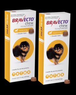 Bravecto Flea & Tick Treatment Chew for Dogs - 2 x 2-4.5kg