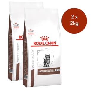 Royal Canin Vet Gastrointestinal Kitten Dry Cat Food - 4kg (2 x 2kg Bags)