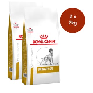Royal Canin Vet Urinary S/O Dry Dog Food - 4kg (2 x 2kg Bags)