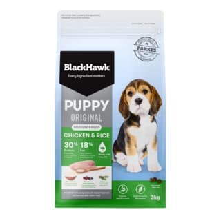Black Hawk Original Medium Breed Puppy Chicken & Rice Dry Dog Food - 3kg