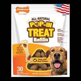 Nylabone Pop-In Treat Refills Dog Treats - 30 Pack